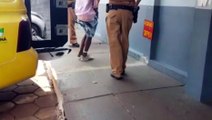 Homem acusado de agressão na Rua Paraná é levado à Delegacia