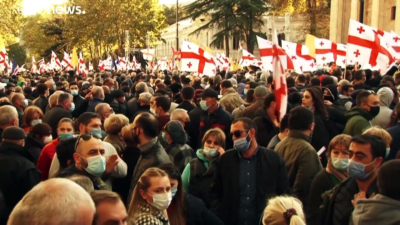 Georgien: Opposition protestiert gegen angeblichen Wahlbetrug
