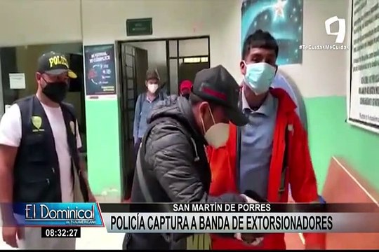 SMP: Policías capturaron a banda de extorsionadores