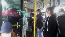 Kadıköy'de toplu taşıma araçlarında koronavirüs denetimi yapıldı - İSTANBUL