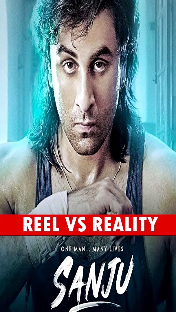 ⁣Sanju Movie - Reel vs Reality Comparison  Sanjay Dutt Biopic Film  Youtube #Short New Series