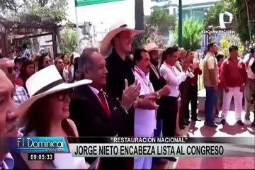 Forsyth presentó a Jorge Nieto como candidato número 1 al Congreso por Restauración Nacional