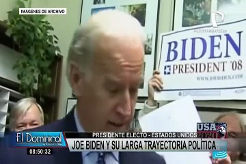 Joe Biden y su larga trayectoria política