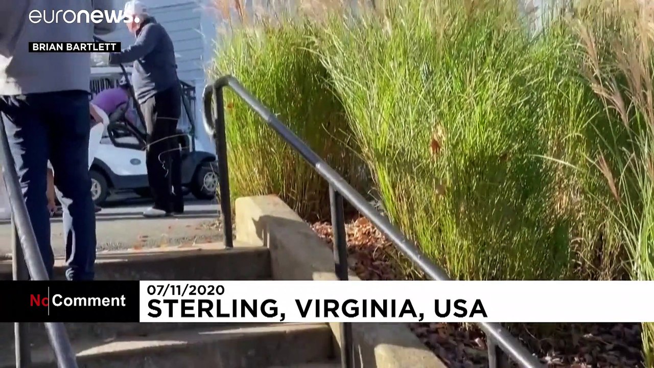 Trump plays golf and poses with bride as Biden wins election