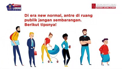 Corona Masih Ada, Jangan Sembarang Antre di Ruang Publik