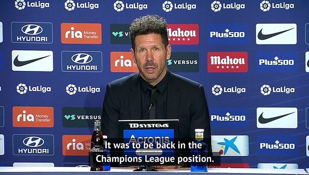 Unbeaten Atletico close to their best - Simeone