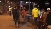IMÁGENES EXCLUSIVAS. Así celebran 50 inmigrantes ilegales su llegada en patera a Maspalomas