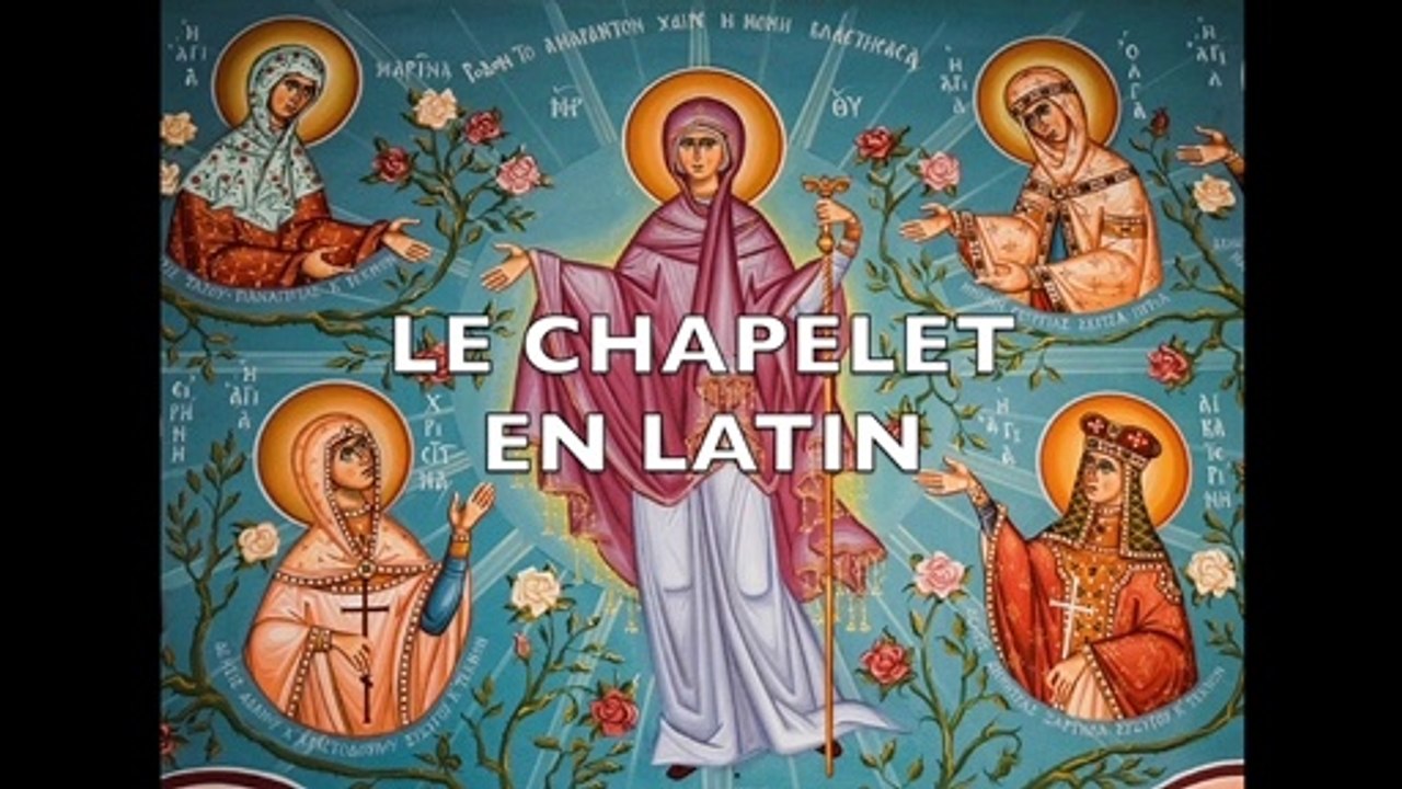 CHAPELET EN LATIN - 5 dizaines - court, récité et avec textes - complètement en latin - Pater Noster - Ave Maria
