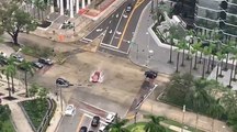 Eta causes flooding in downtown Miami