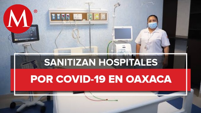 Desinfectas zona de hospitales y de transporte en Oaxaca