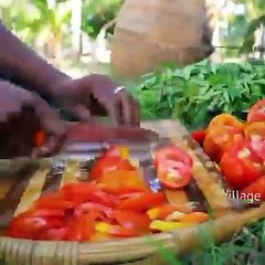 Goat Head Cooking Recipe In The Village