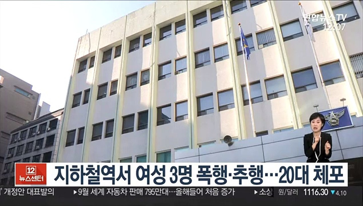 지하철역서 여성 3명 폭행·추행…20대 체포