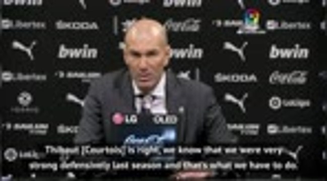 Zidane wants Real Madrid to play more defensively after heavy Valencia defeat