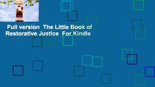 Full version  The Little Book of Restorative Justice  For Kindle