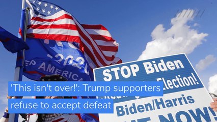 'This isn't over!': Trump supporters refuse to accept defeat, and other top stories in US news from November 09, 2020.