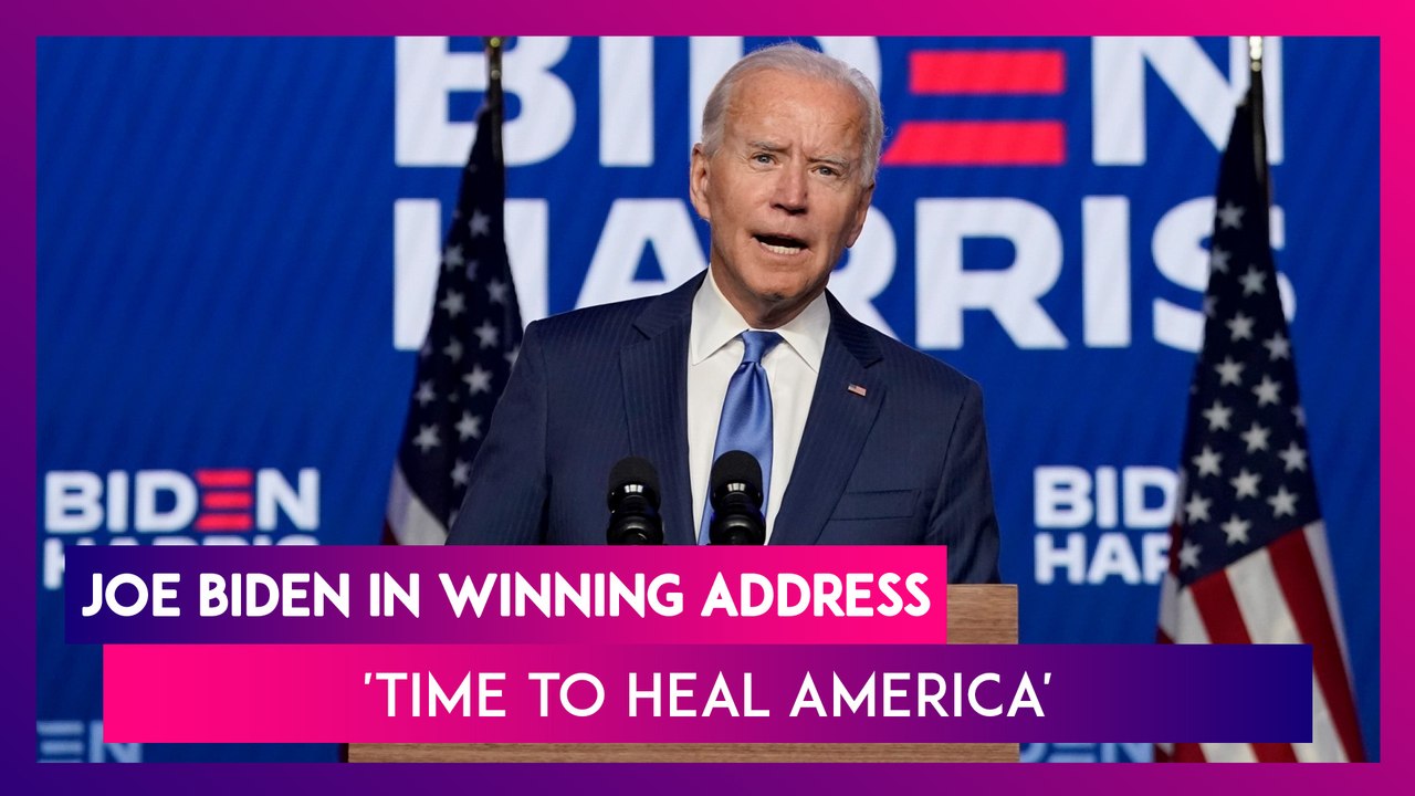 Joe Biden's Winning Address To Nation: 'Time To...
