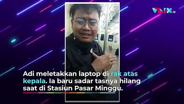 Hilang Laptop Belasan Juta, Anak Ini Nangis Kejer di KRL
