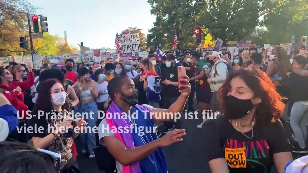 Freudentänze vor dem Weißen Haus