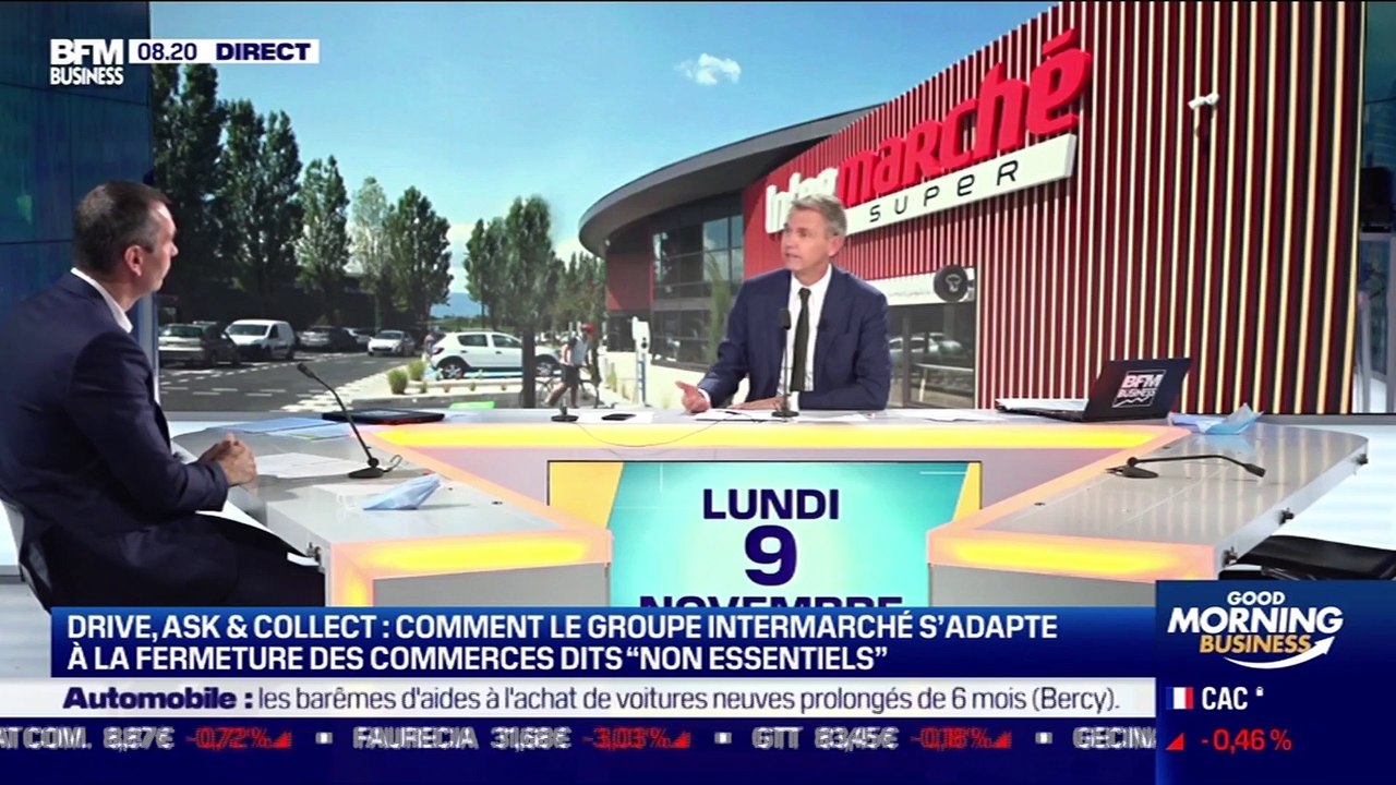 Thierry Cotillard (Intermarché) : Comment le groupe Intermarché s'adapte à la fermeture des commerces dits non-essentiels ? - 09/11