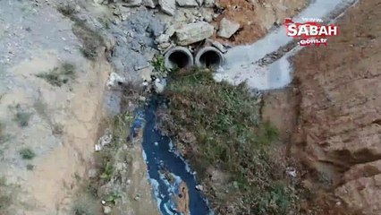 Sultangazi'de şok görüntüler! Dereyi görenler gözlerine inanamadı