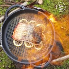 Special Forest Edition Salmon Recipe | Cooking Recipe