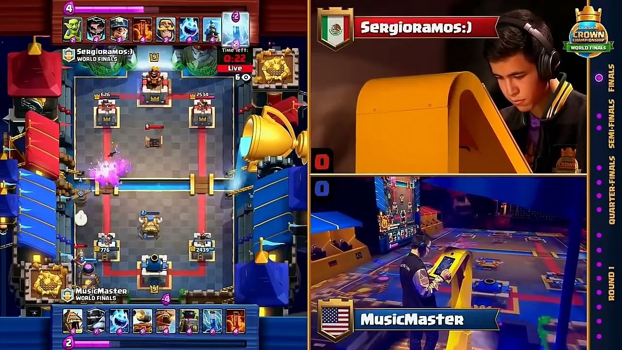 [Best Grand Final] Sergio Ramos VS Music Master Full Match [Crown Championship 2017 Clash Royale]