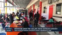 Atasi Kekurangan Stok Darah Ditengah Pandemi, Brimob Polda SULSEL Dan TNI Gelar Aksi Donor Darah