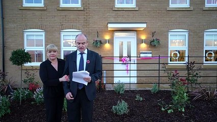 Opening of Abbey Park show home in Peterborough