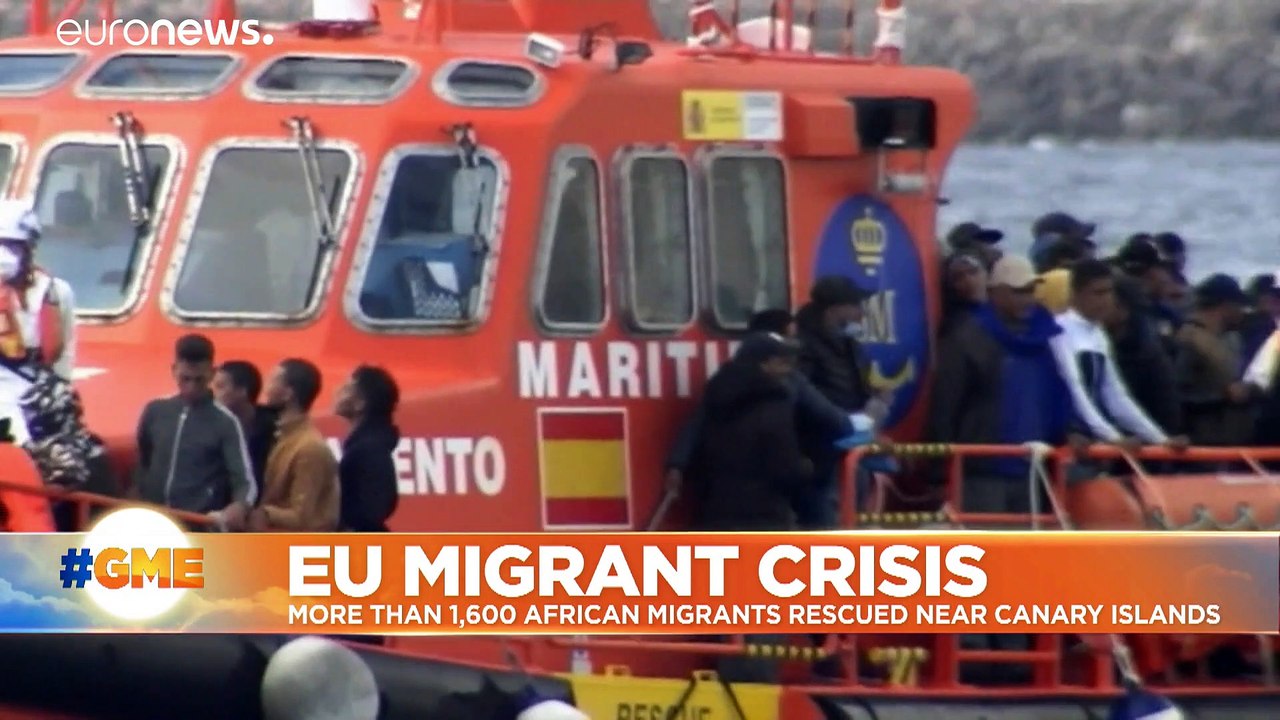 Spain's Canary Islands sees 1,600 migrants arrive over one weekend
