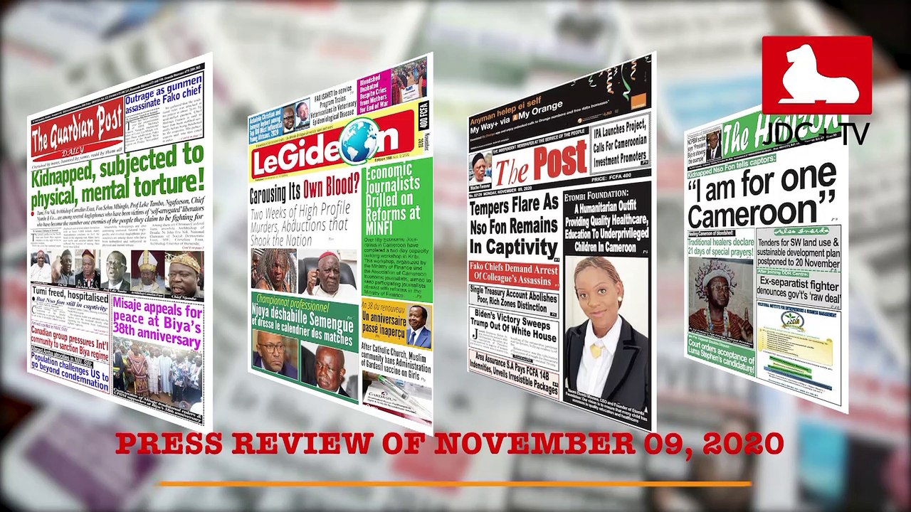 CAMEROONIAN PRESS REVIEW OF NOVEMBER 9, 2020