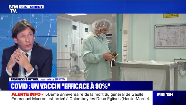 Covid-19: le laboratoire américain Pfizer annonce que son vaccin est efficace à 90%