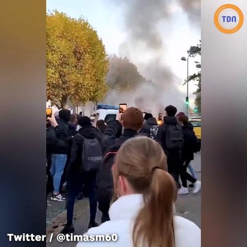 Des affrontements éclatent entre lycéens et policiers devant un établissement scolaire