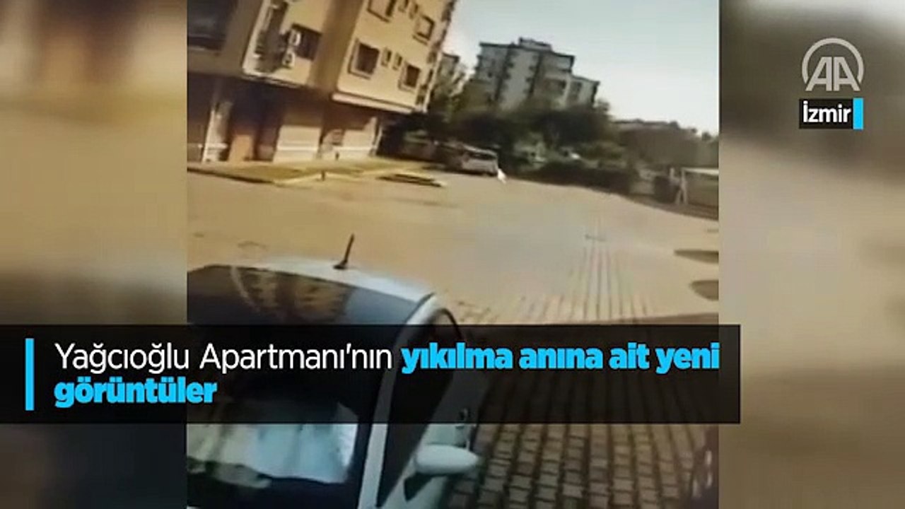İzmir'deki depremden yeni görüntü! Böyle yıkıldı
