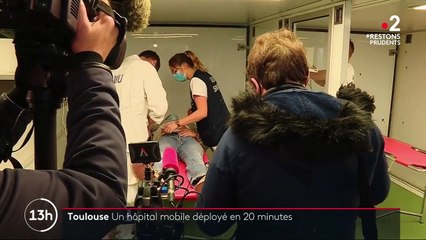 Coronavirus : un hôpital mobile s’installe à Toulouse