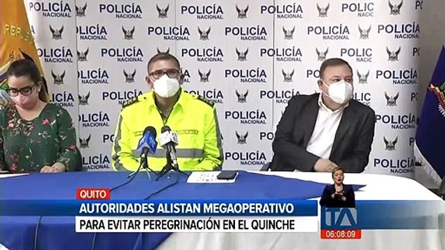 Operativo para evitar peregrinación en el Quinche