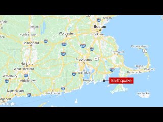 Скачать видео: 4.0 magnitude earthquake strikes near Bliss Corner Massachusetts USGS says