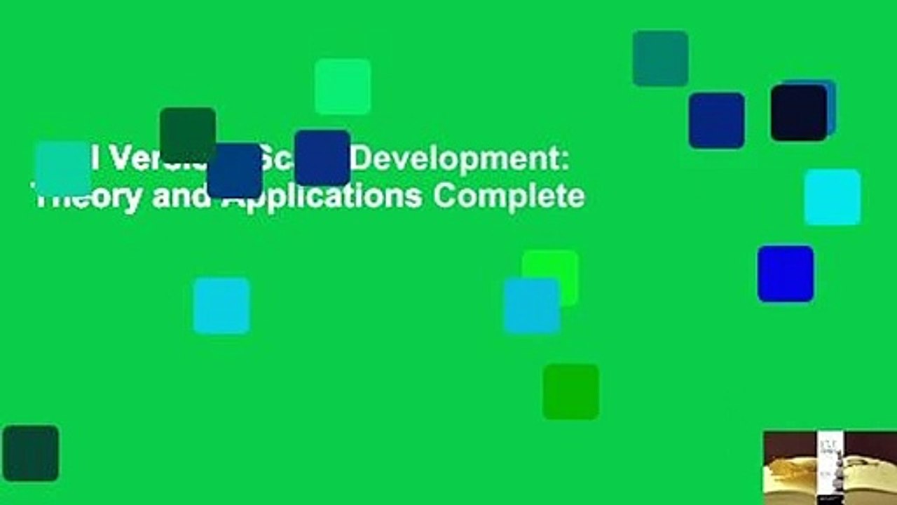 Full Version  Scale Development: Theory and Applications Complete