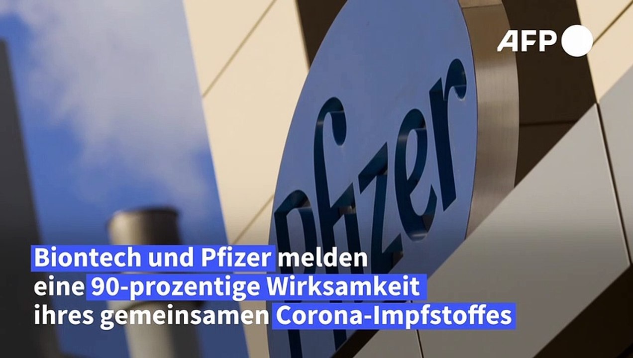 Corona-Impfstoff von Pfizer und Biontech 'zu 90 Prozent wirksam'