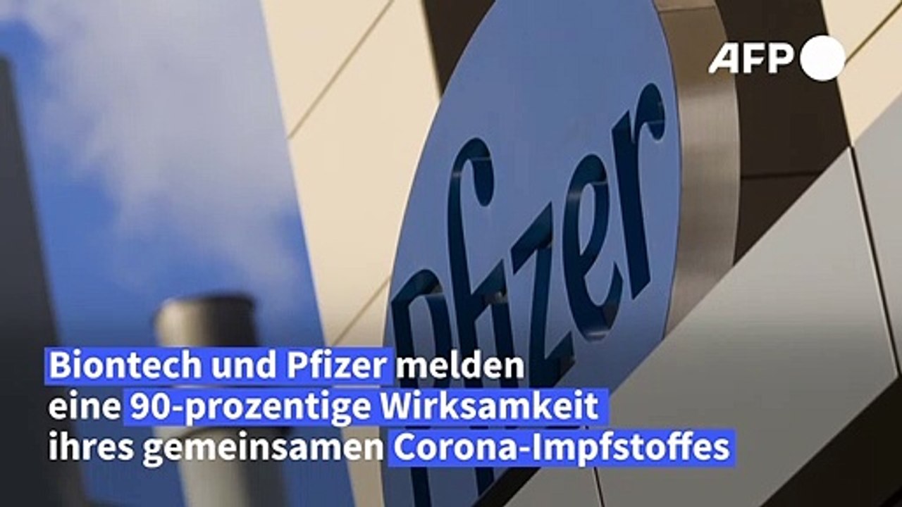 Corona-Impfstoff von Pfizer und Biontech 'zu 90 Prozent wirksam'