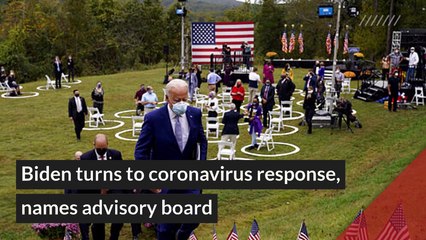 Biden turns to coronavirus response, names advisory board, and other top stories in general news from November 09, 2020.