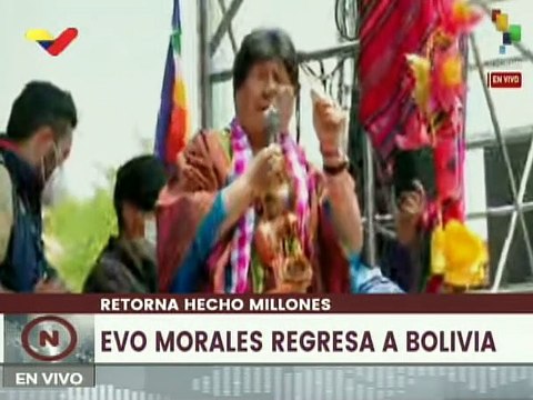 Evo Morales: Después de un año de mentiras imperialistas ganó la verdad y la democracia con el pueblo boliviano