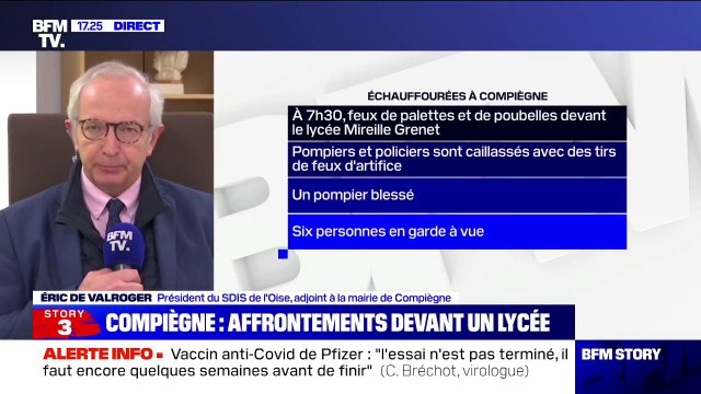 Compiègne: le pompier blessé par un tir de mortier est sorti de l'hôpital , selon le président du SDIS de l'Oise