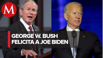 George Bush felicita a Biden por ganar elecciones en EU y respalda el resultado