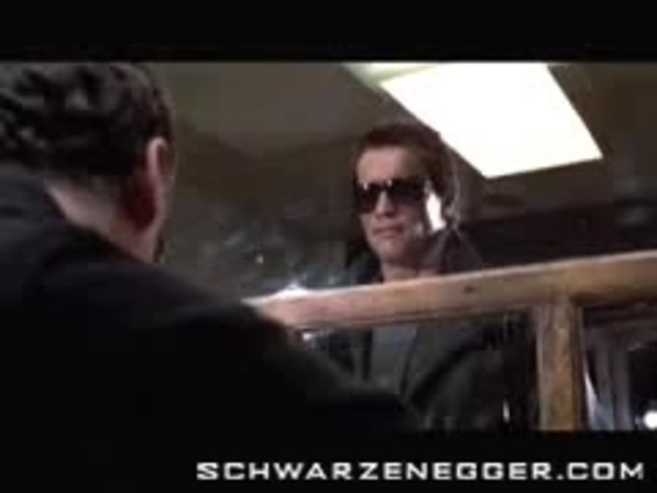 Arnold Schwarzenegger is 'The Terminator' (Scene from the motion picture)