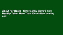 About For Books  Trim Healthy Mama's Trim Healthy Table: More Than 300 All-New Healthy and
