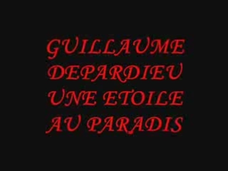 GUILLAUME DEPARDIEU HOMMAGE