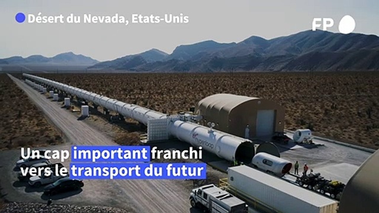 Dans le Nevada, Virgin Hyperloop transporte des passagers pour la première fois
