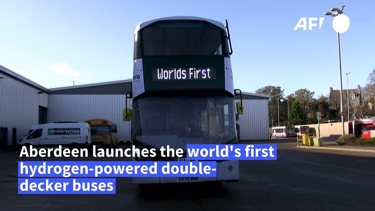 Scottish oil city tests world's first hydrogen double-decker buses