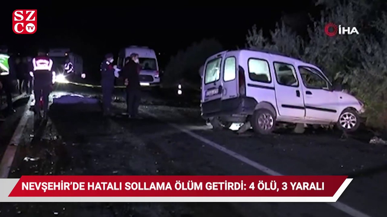 Nevşehir’de hatalı sollama ölüm getirdi: 4 ölü,...