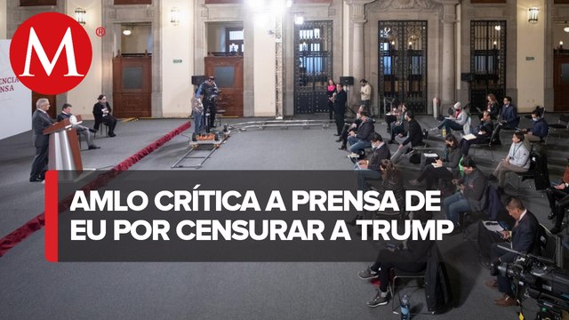 AMLO critica a televisoras de EU por cortar mensaje de Trump